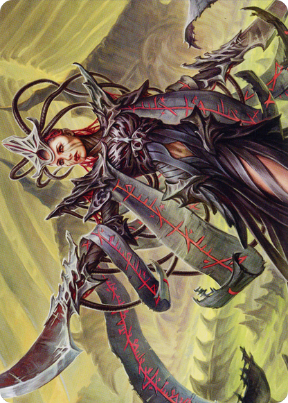 Testament Bearer // Testament Bearer (AONE-023) (Borderless) [Phyrexia: All Will Be One Art Series] Foil
