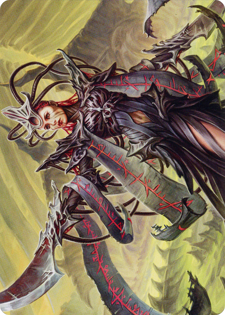 Testament Bearer // Testament Bearer (AONE-023) (Borderless) [Phyrexia: All Will Be One Art Series]