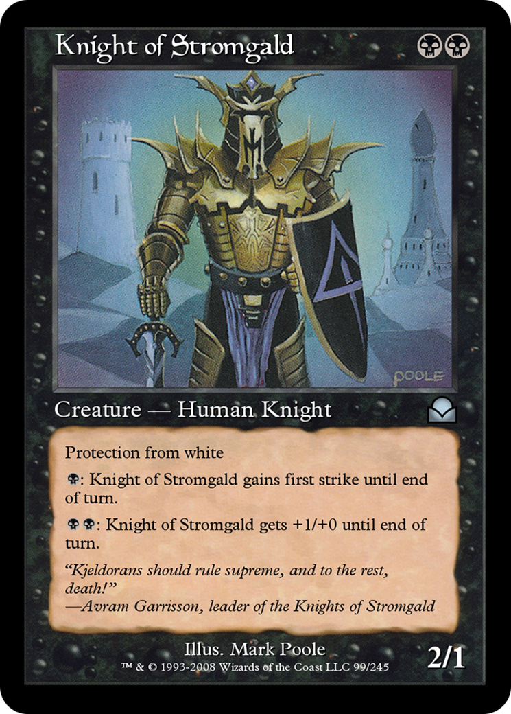 Knight of Stromgald (ME2-099) [Masters Edition II] Foil