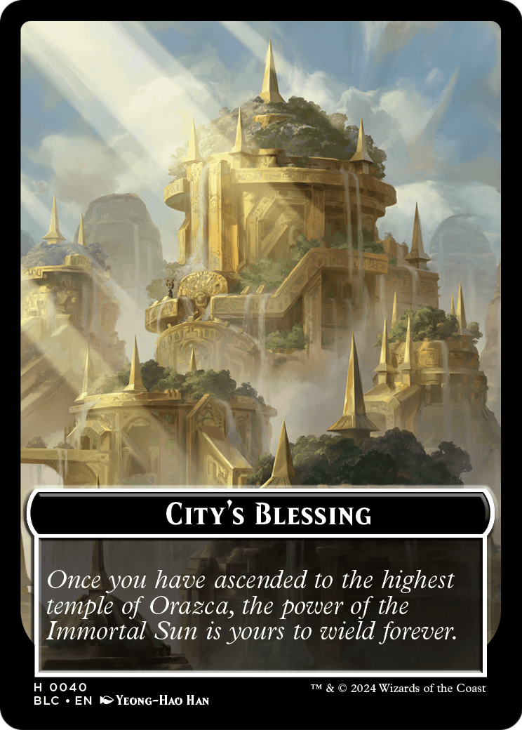 City's Blessing (TBLC-040) [Bloomburrow Commander Tokens] Foil