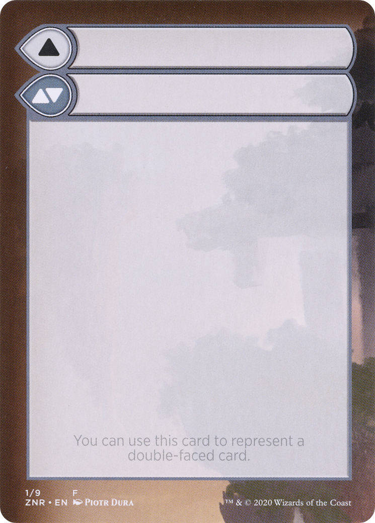 Double-Faced Substitute Card (SZNR-001) (Borderless) [Zendikar Rising Substitute Cards]
