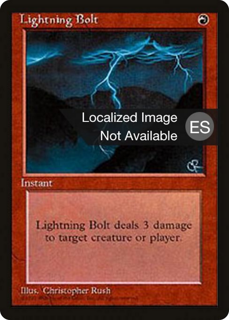 Lightning Bolt (4BB-226) [Fourth Edition Foreign Black Border]