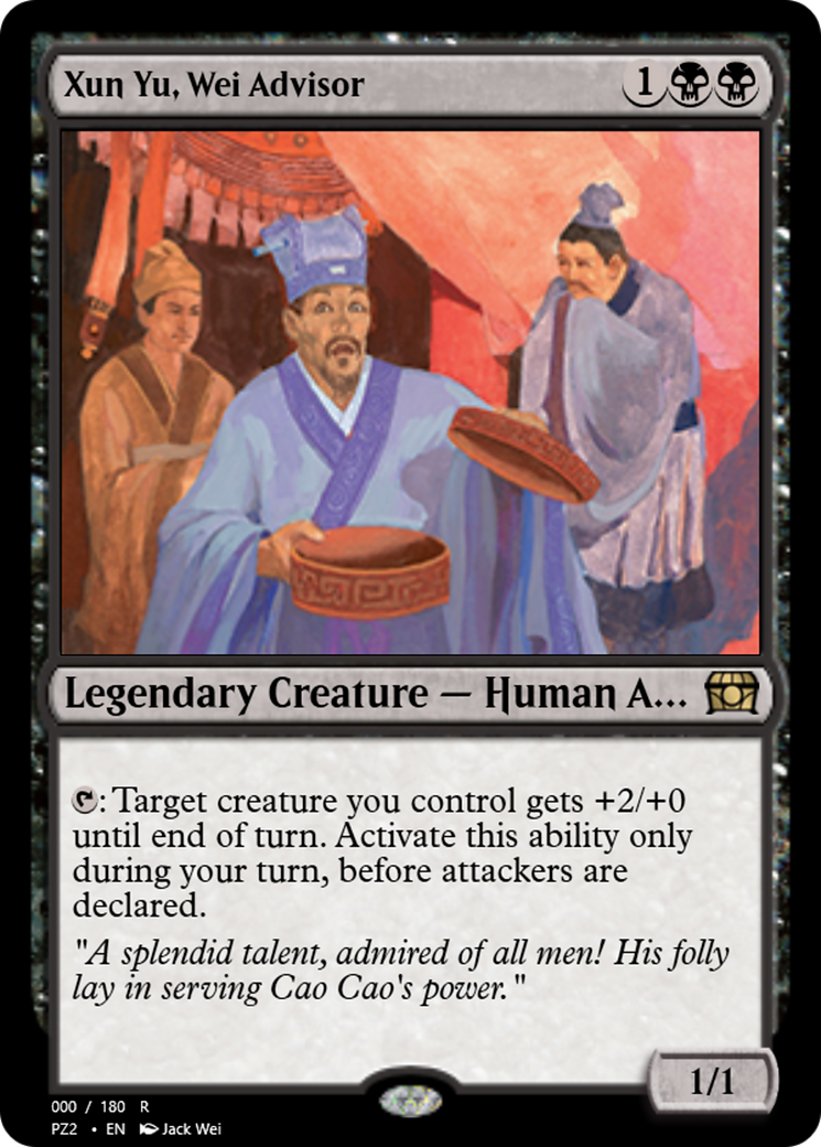 Xun Yu, Wei Advisor (PZ2-65799) [Treasure Chest] Foil