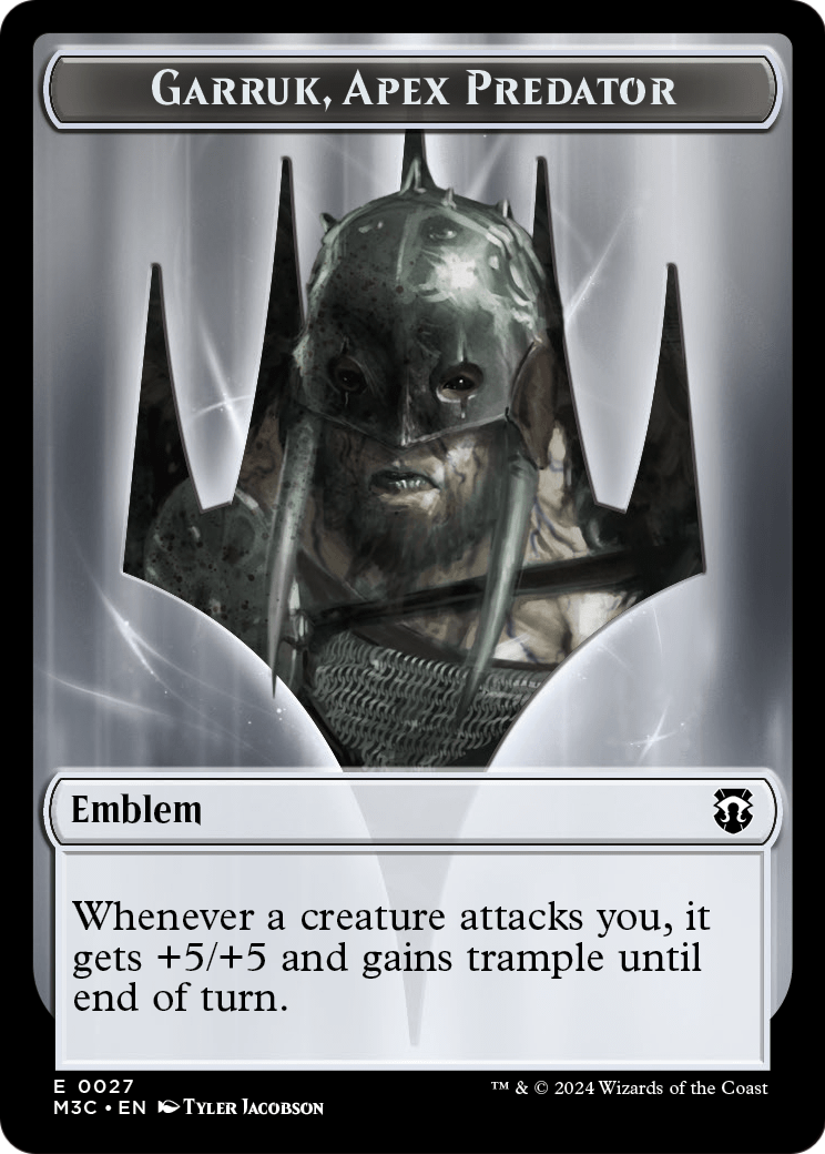 Garruk, Apex Predator Emblem (TM3C-027) [Modern Horizons 3 Commander Tokens]