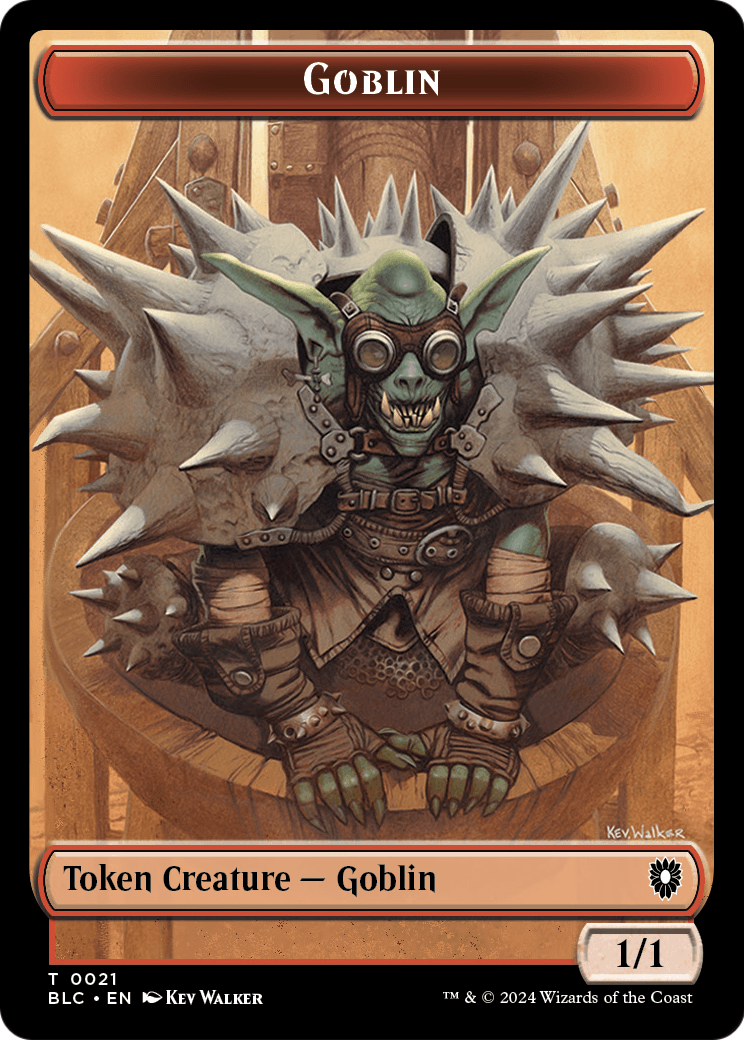Goblin (TBLC-021) [Bloomburrow Commander Tokens]