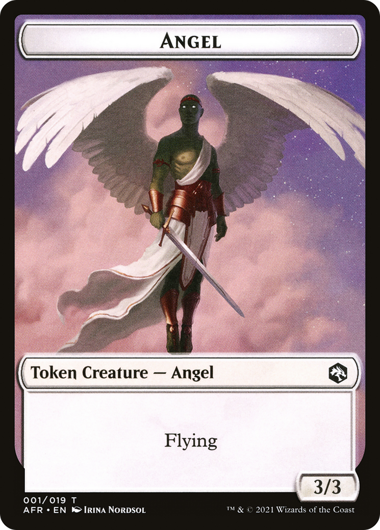 Angel (AFR-001) [Adventures in the Forgotten Realms Tokens] Foil