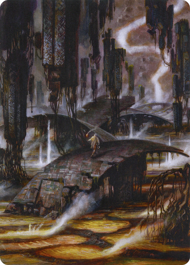Grimclimb Pathway // Grimclimb Pathway (AZNR-024) (Borderless) [Zendikar Rising Art Series] Foil