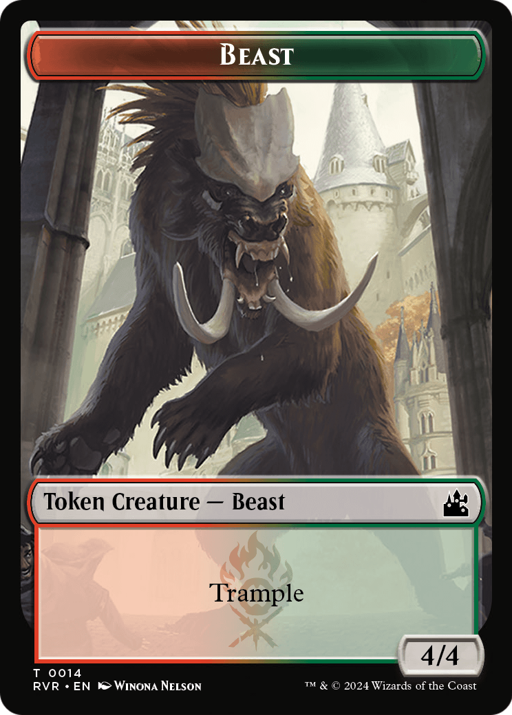 Beast (TRVR-014) [Ravnica Remastered Tokens]