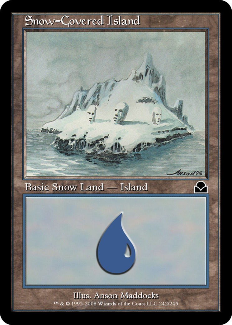 Snow-Covered Island (ME2-242) [Masters Edition II] Foil