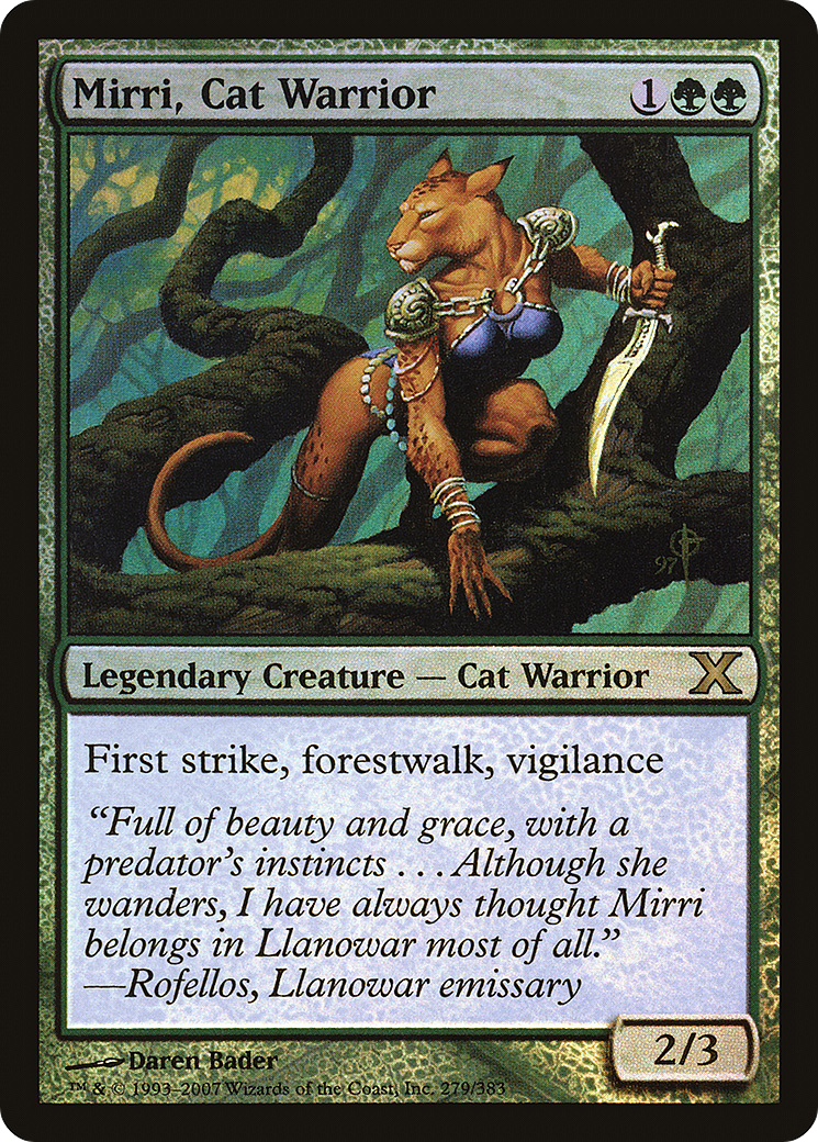 Mirri, Cat Warrior (10E-279★) [Tenth Edition] Foil