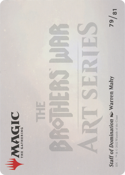 Staff of Domination // Staff of Domination (ABRO-079) (Borderless) [The Brothers' War Art Series]
