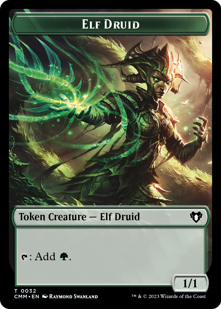 Elf Druid (TCMM-032) [Commander Masters Tokens] Foil