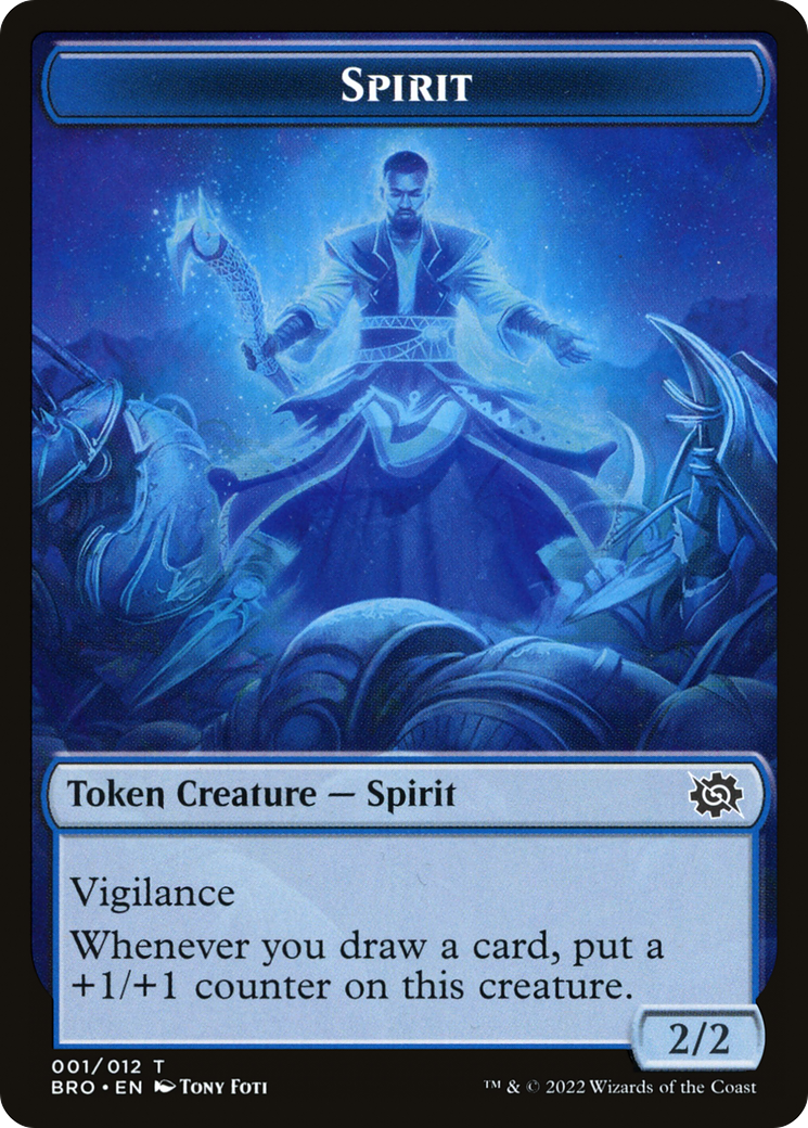 Spirit (TBRO-001) [The Brothers' War Tokens] Foil