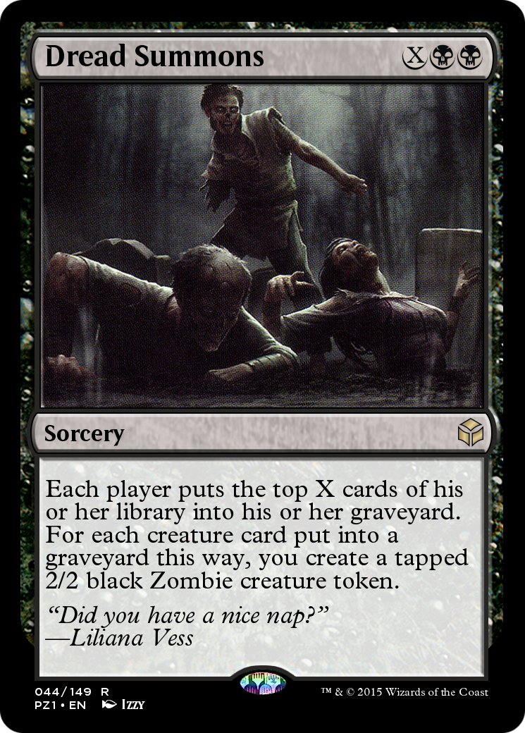 Dread Summons (PZ1-044) [Legendary Cube Prize Pack] Foil