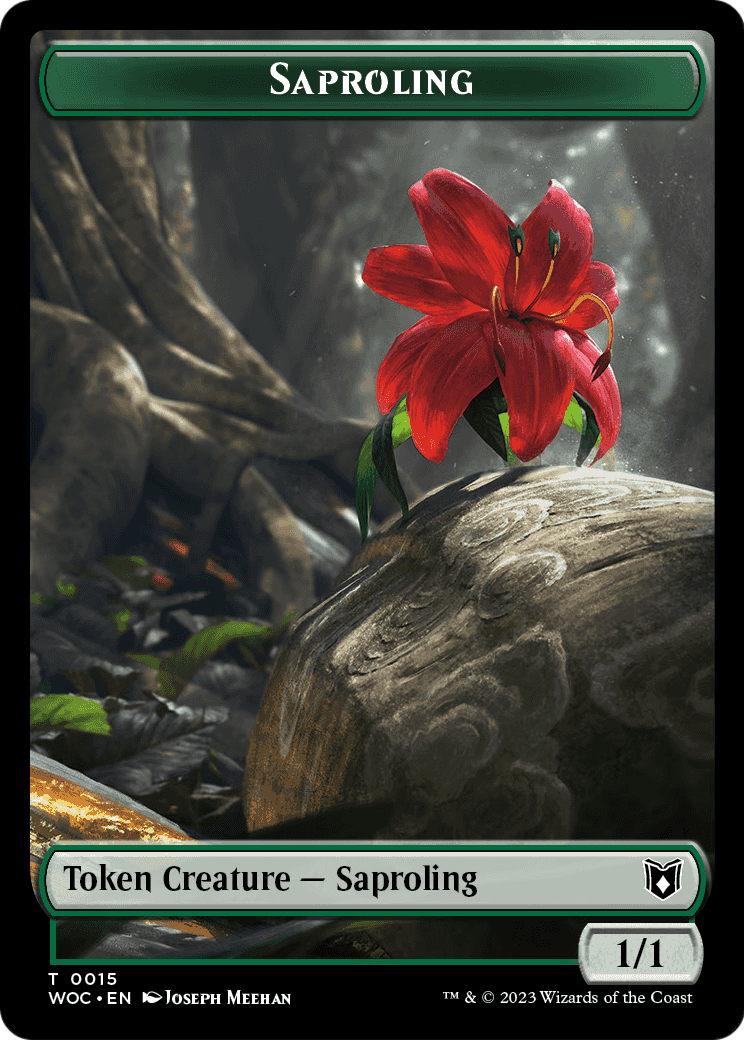 Saproling (TWOC-015) [Wilds of Eldraine Commander Tokens]