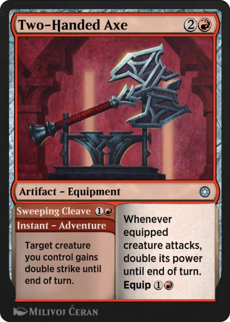 Two-Handed Axe // Sweeping Cleave (HBG-191) [Alchemy Horizons: Baldur's Gate]