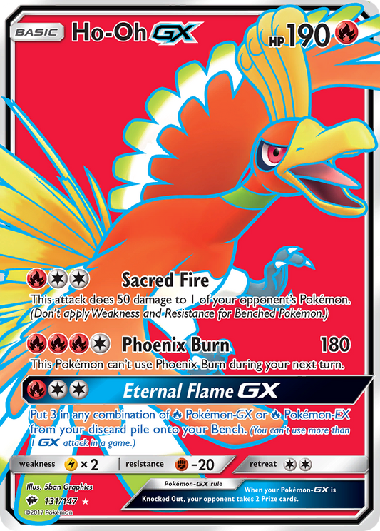 Ho-Oh GX (131/147) [Soleil et Lune : Ombres ardentes]