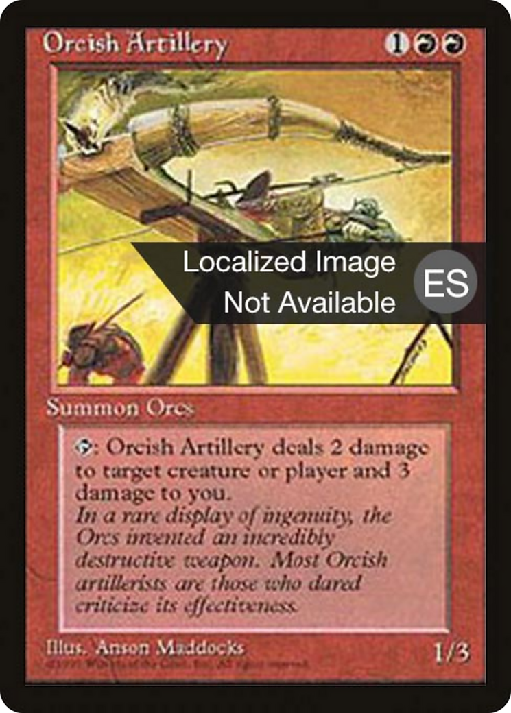 Orcish Artillery (4BB-214) [Fourth Edition Foreign Black Border]