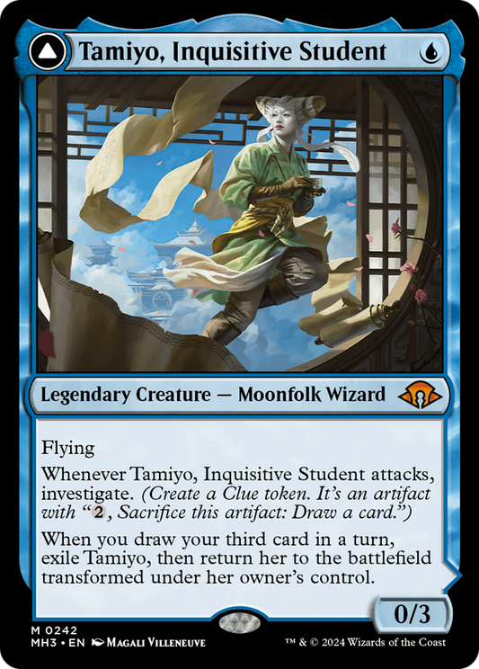 Tamiyo, étudiante curieuse // Tamiyo, érudite aguerrie [Modern Horizons 3]