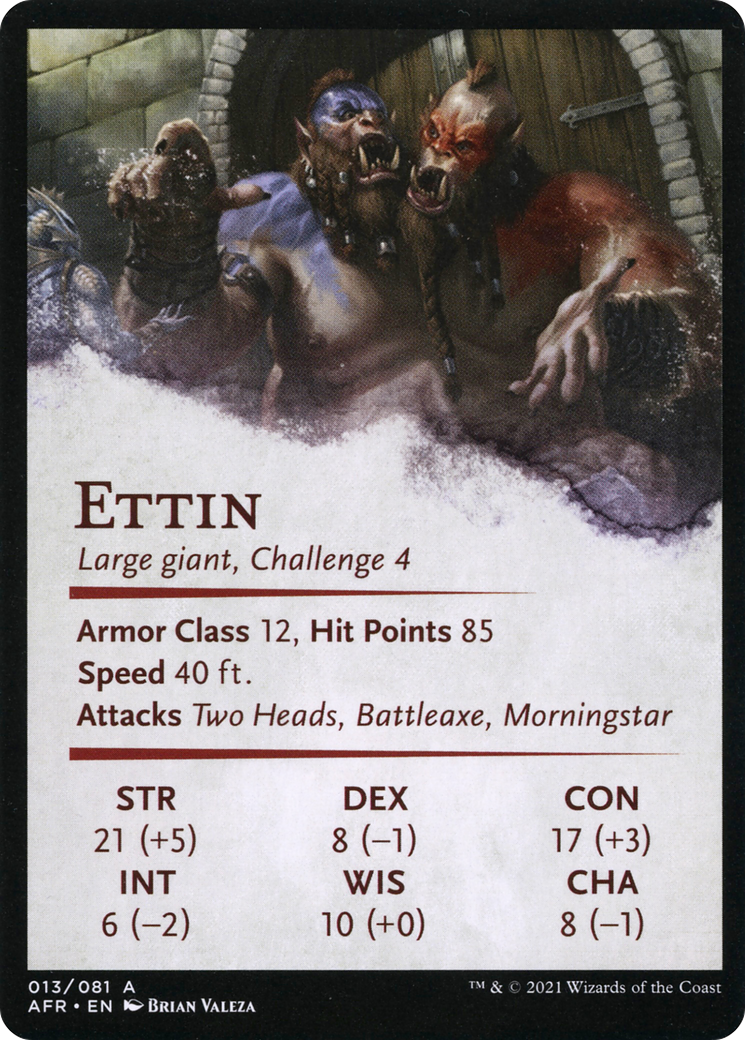 Power of Persuasion // Ettin (AAFR-013) (Borderless) [Adventures in the Forgotten Realms Art Series]