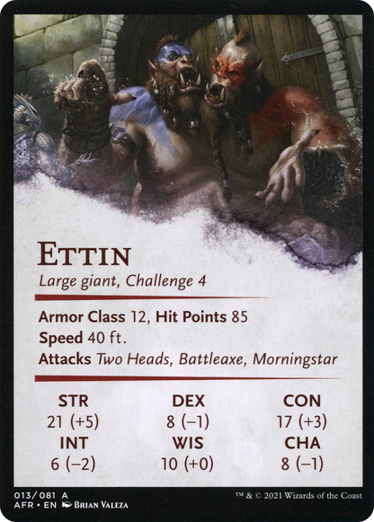 Power of Persuasion // Ettin (AAFR-013) (Borderless) [Adventures in the Forgotten Realms Art Series]