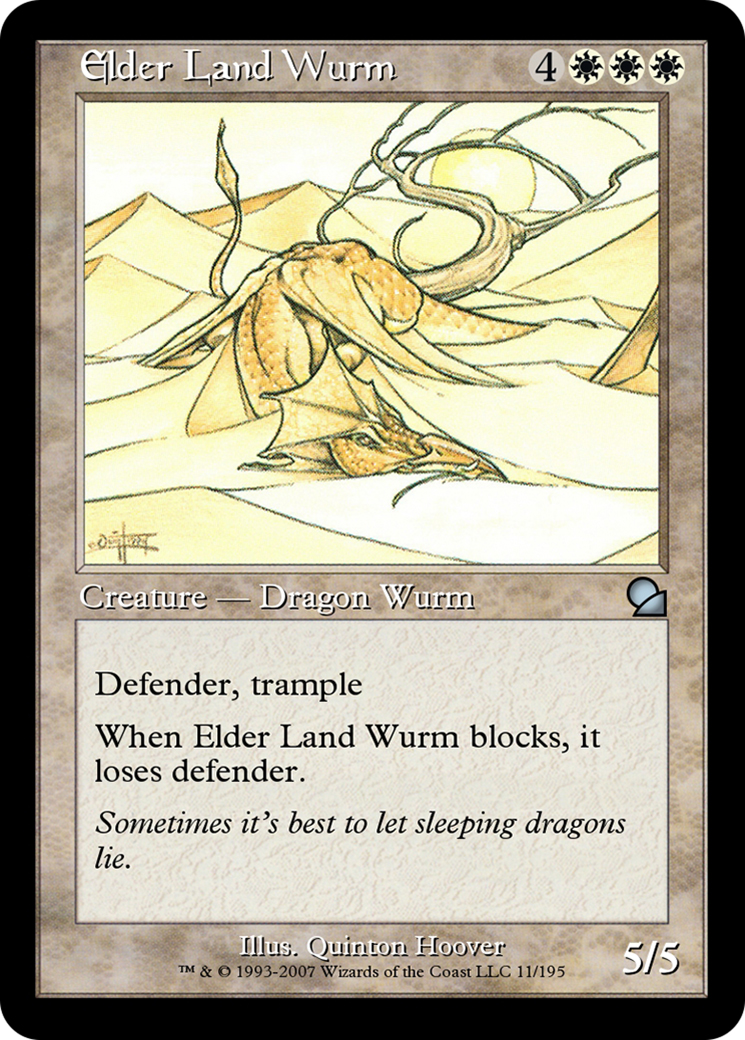 Elder Land Wurm (ME1-011) [Masters Edition] Foil