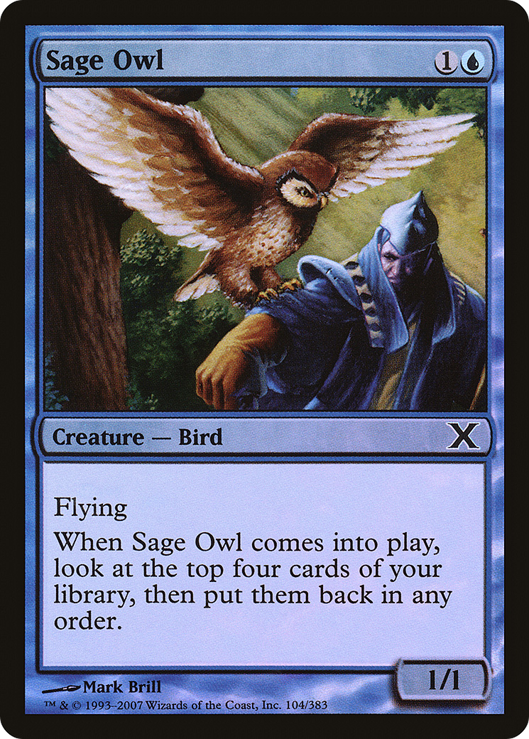 Sage Owl (10E-104★) [Tenth Edition] Foil