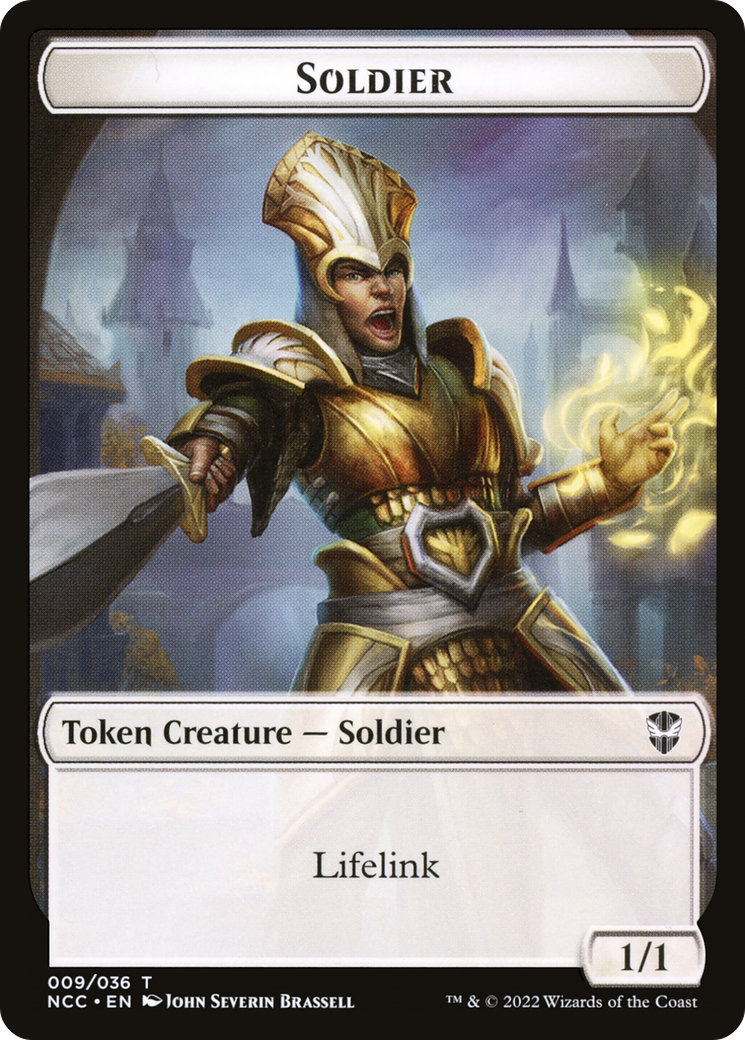Soldier (TNCC-009) [New Capenna Commander Tokens]