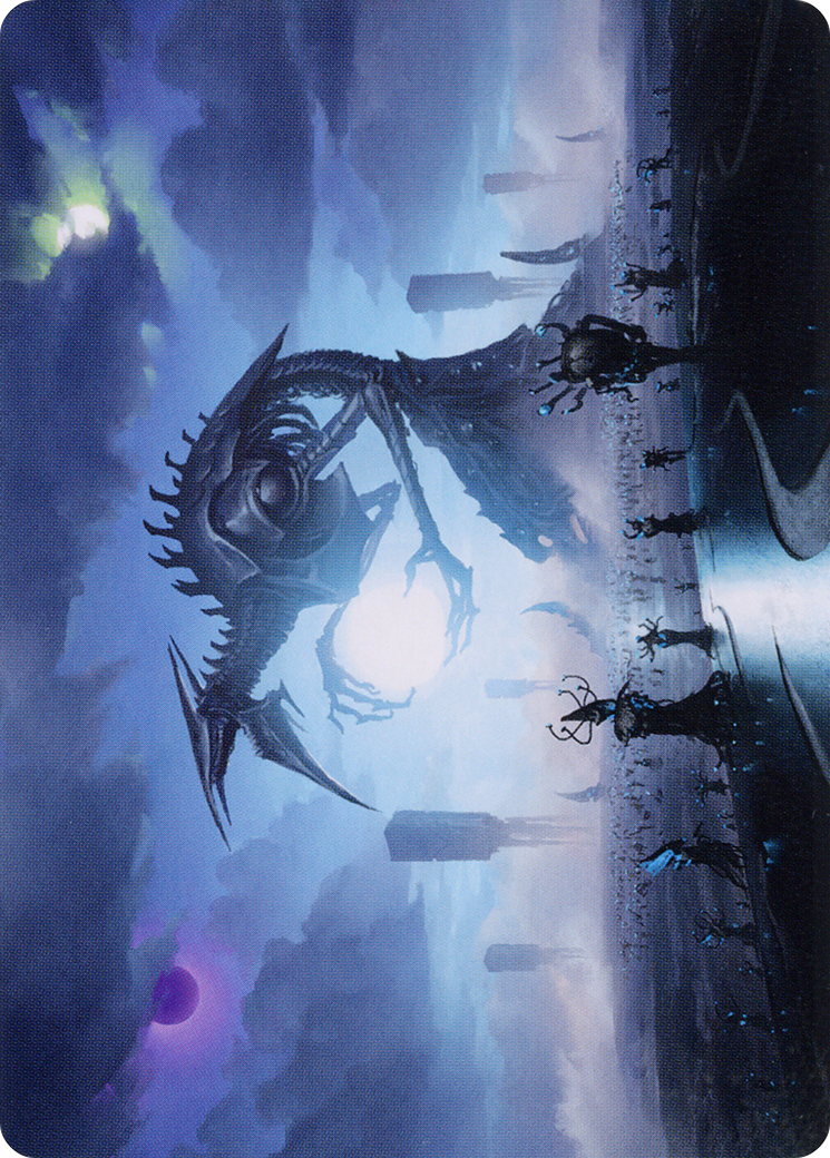 Blue Sun's Twilight // Blue Sun's Twilight (AONE-013) (Borderless) [Phyrexia: All Will Be One Art Series] Foil
