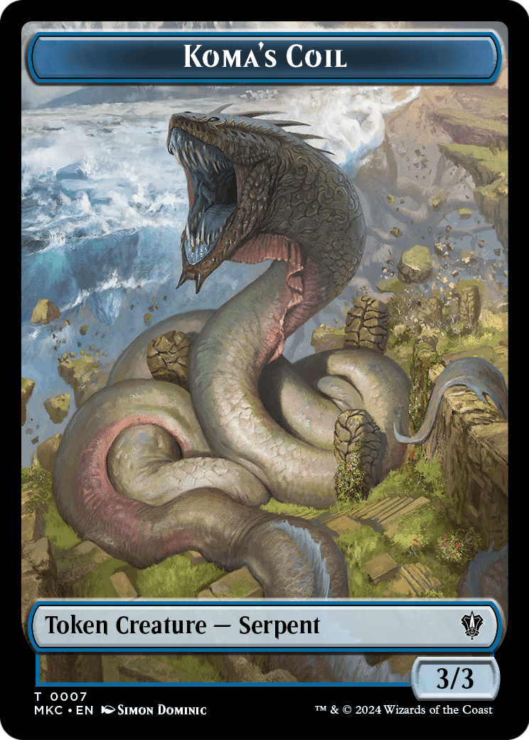 Koma's Coil (TMKC-007) [Murders at Karlov Manor Commander Tokens] Foil