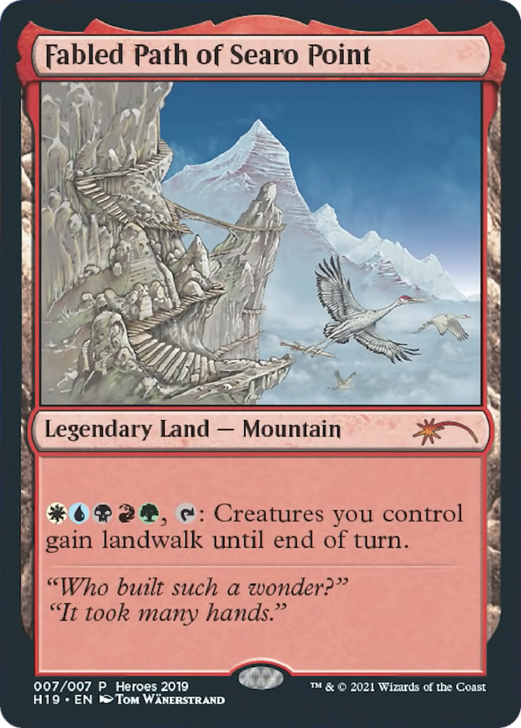 Fabled Path of Searo Point (HTR19-007) [2019 Heroes of the Realm]