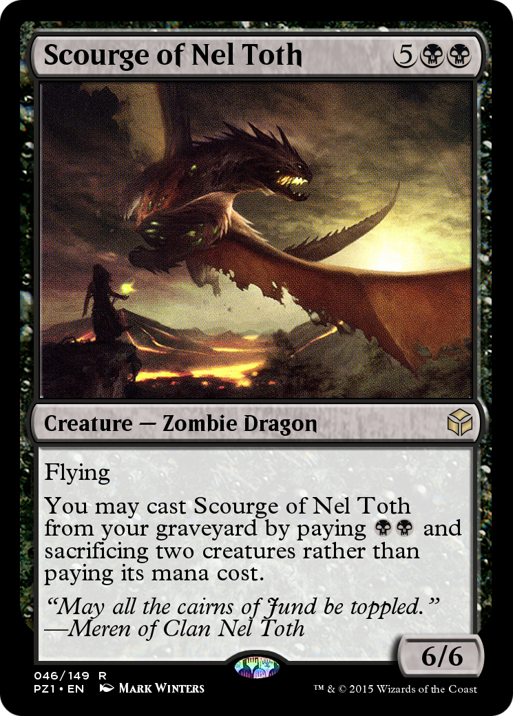 Scourge of Nel Toth (PZ1-046) [Legendary Cube Prize Pack]