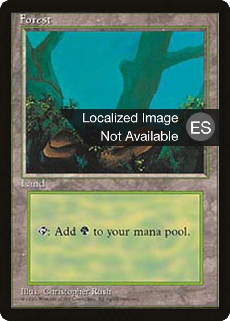 Forest (A) (4BB-177) [Fourth Edition Foreign Black Border]