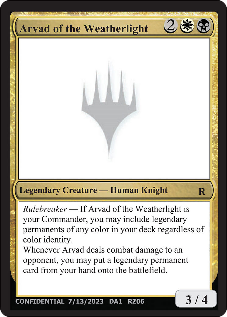 Arvad of the Weatherlight (UNK-RZ06A) [Unknown Event]