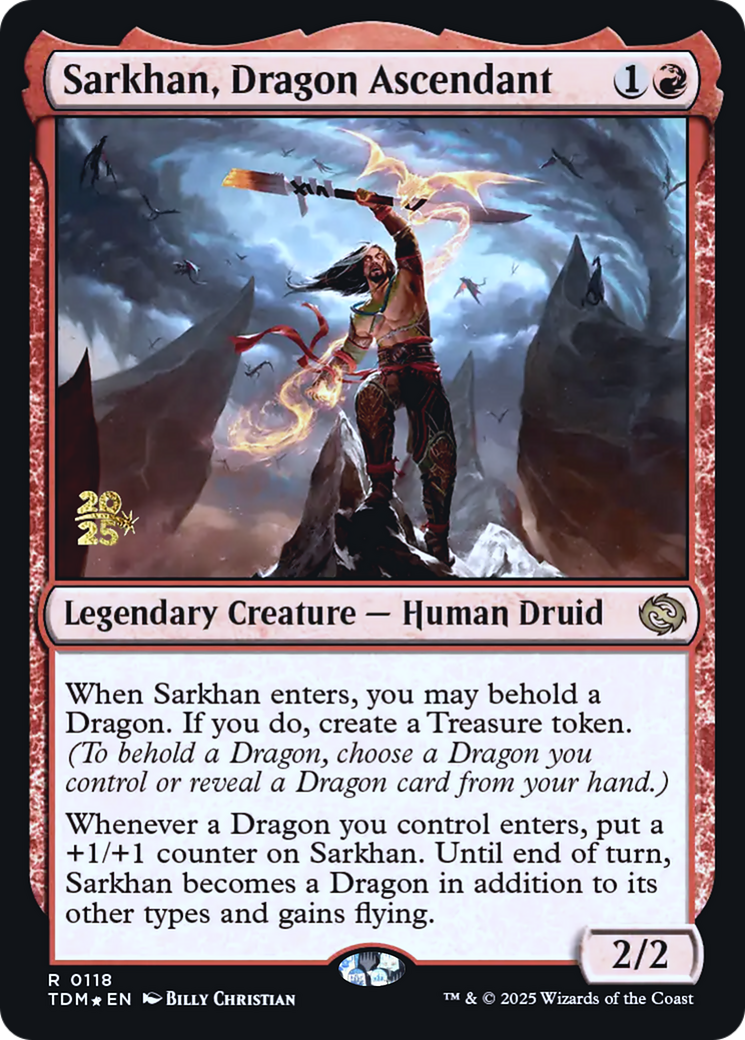 Sarkhan, Dragon Ascendant [Tarkir: Dragonstorm Prerelease Cards]