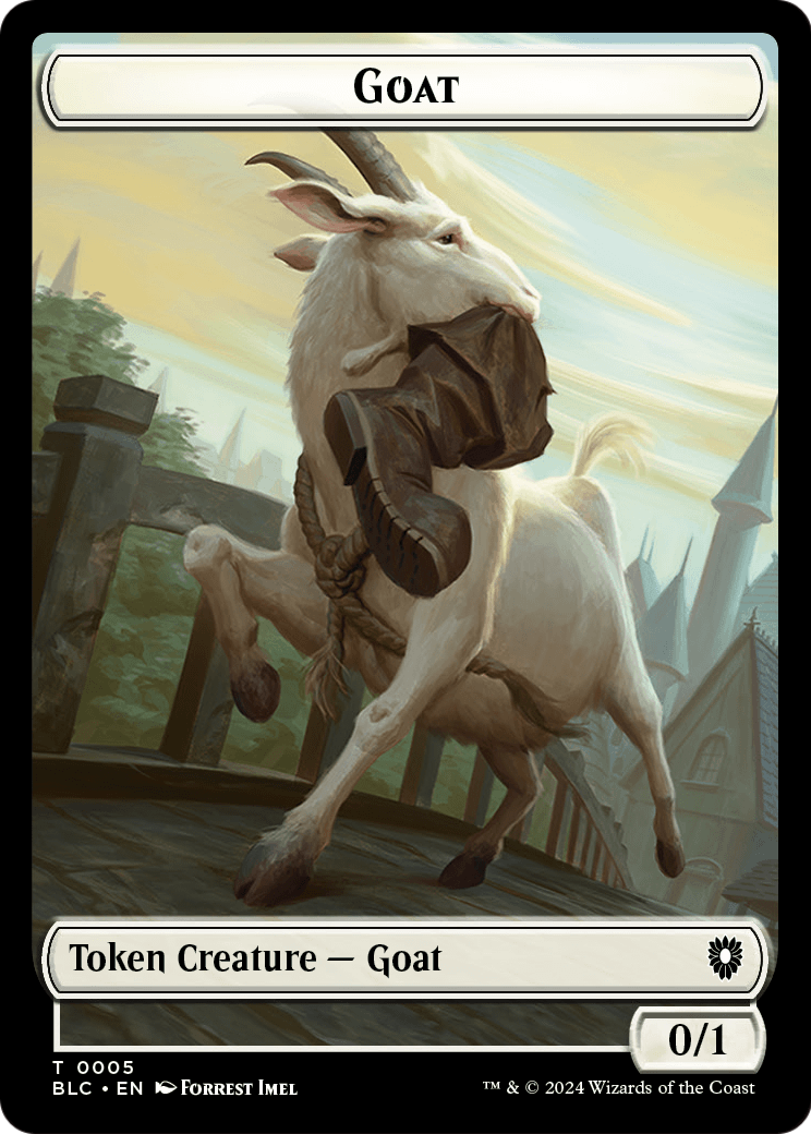 Goat (TBLC-005) [Bloomburrow Commander Tokens] Foil