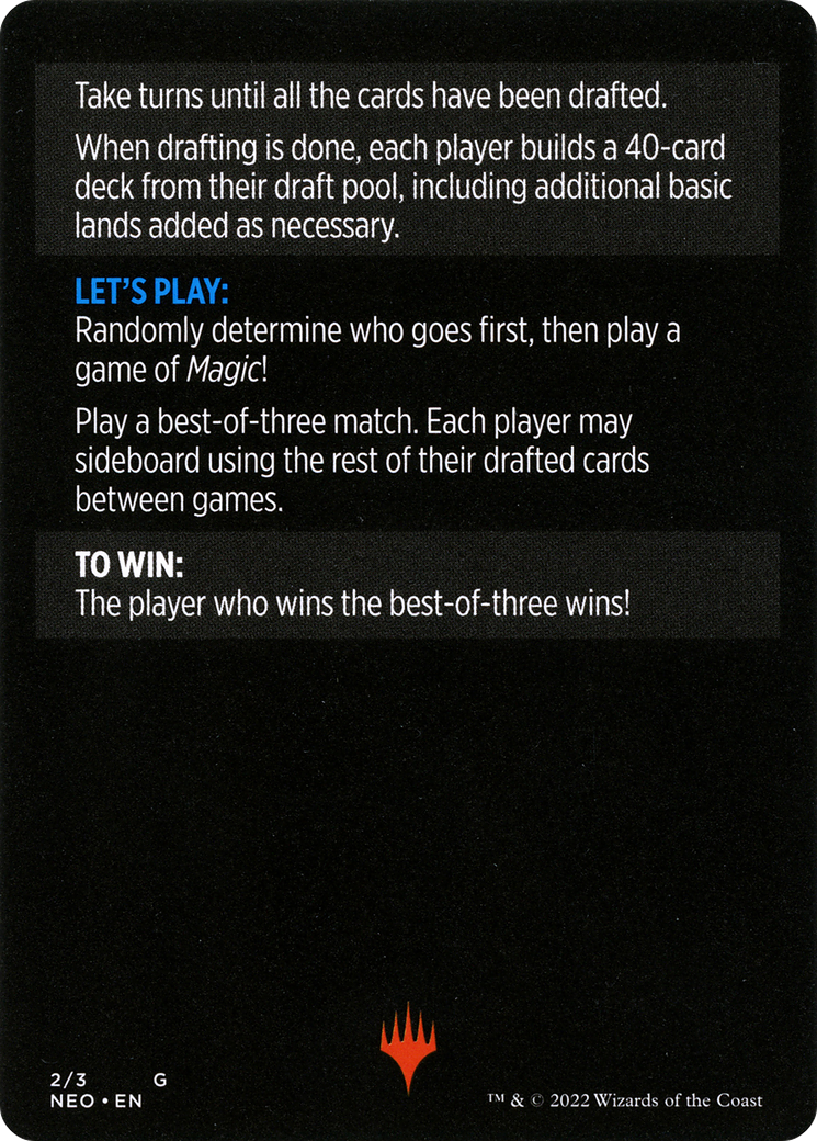 Winchester Draft // Winchester Draft (cont'd) (MNEO-002) [Kamigawa: Neon Dynasty Minigames]