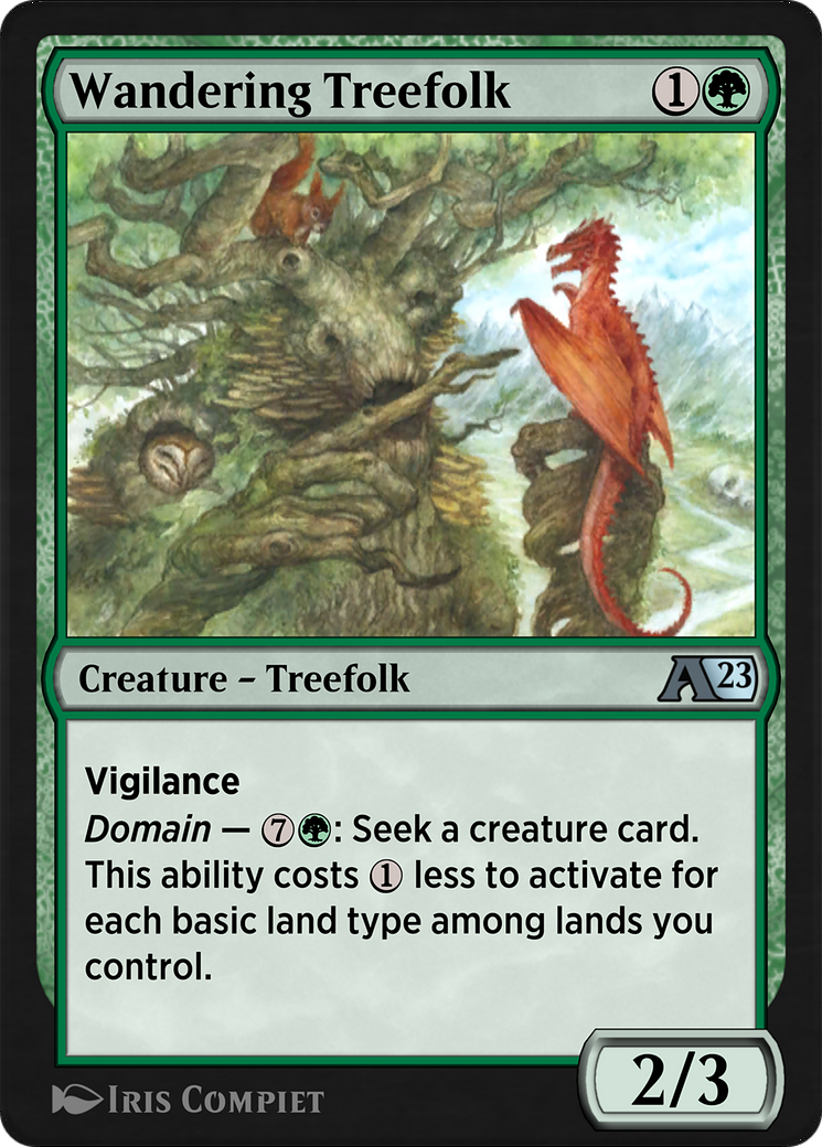 Wandering Treefolk (YDMU-019) [Alchemy: Dominaria]