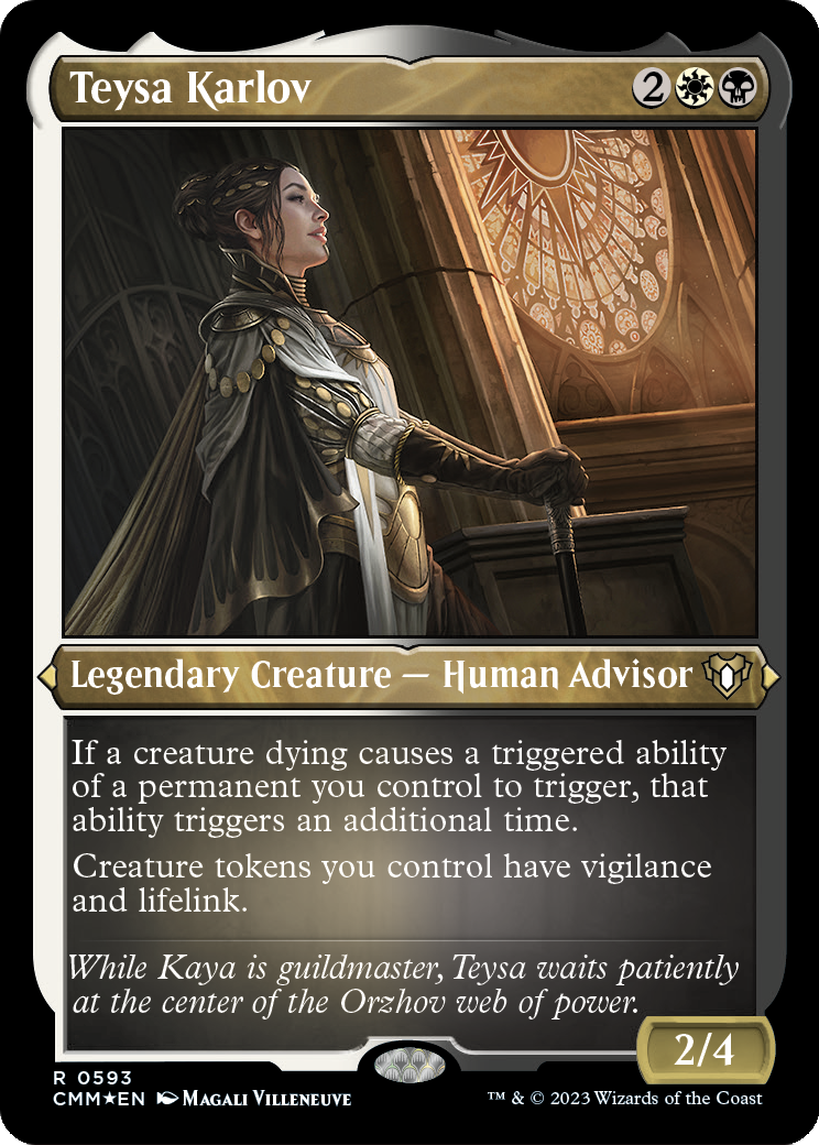 Teysa Karlov (Foil Etched) (CMM-593) [Commander Masters] Foil