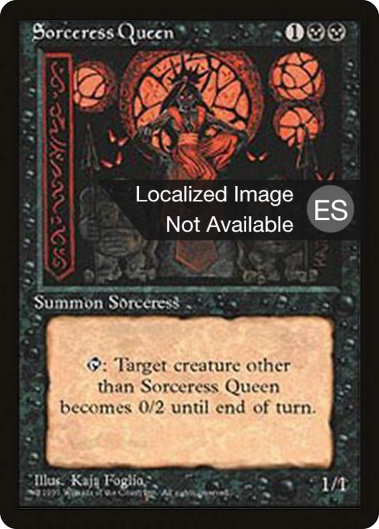 Sorceress Queen (4BB-162) [Fourth Edition Foreign Black Border]