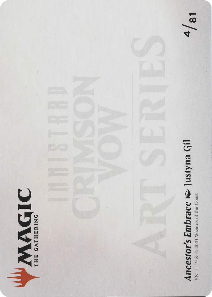 Ancestor's Embrace // Ancestor's Embrace (AVOW-004) (Borderless) [Crimson Vow Art Series] Foil