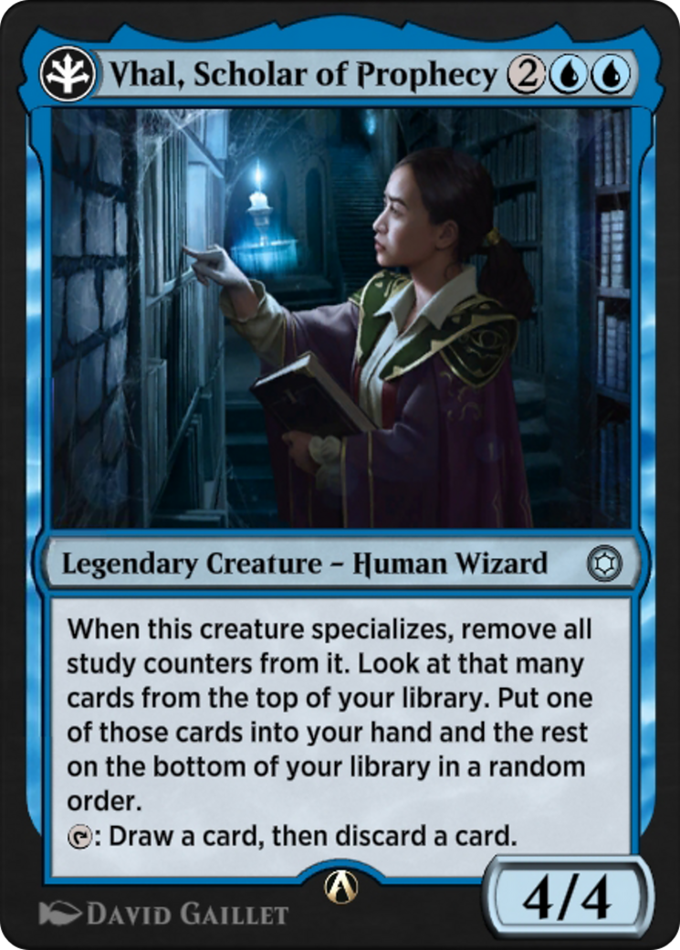 Vhal, Scholar of Prophecy (HBG-08U) [Alchemy Horizons: Baldur's Gate]