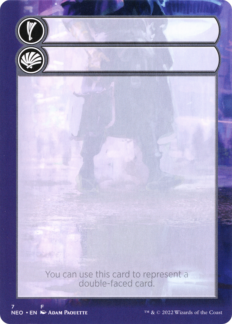 Double-Faced Substitute Card (SNEO-007) (Borderless) [Kamigawa: Neon Dynasty Substitute Cards]