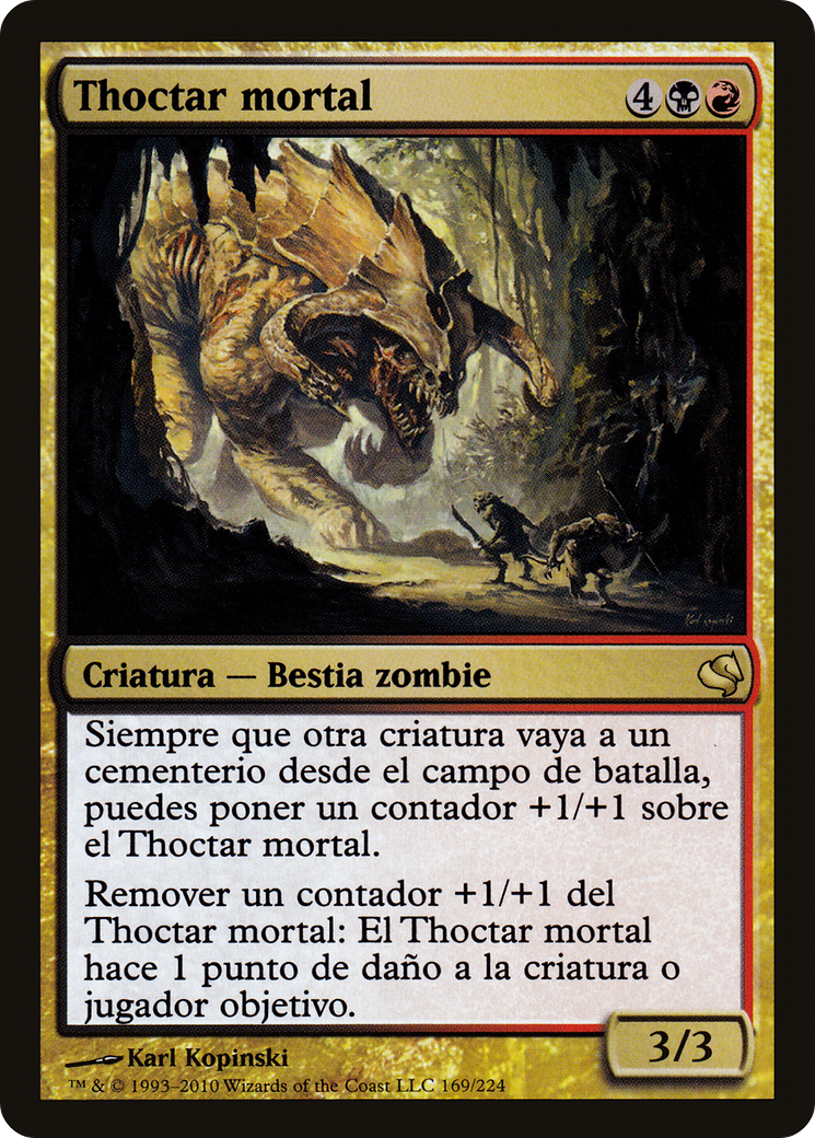 Deathbringer Thoctar (Spanish) - "Thoctar mortal" (PS11-169) [Salvat 2011]
