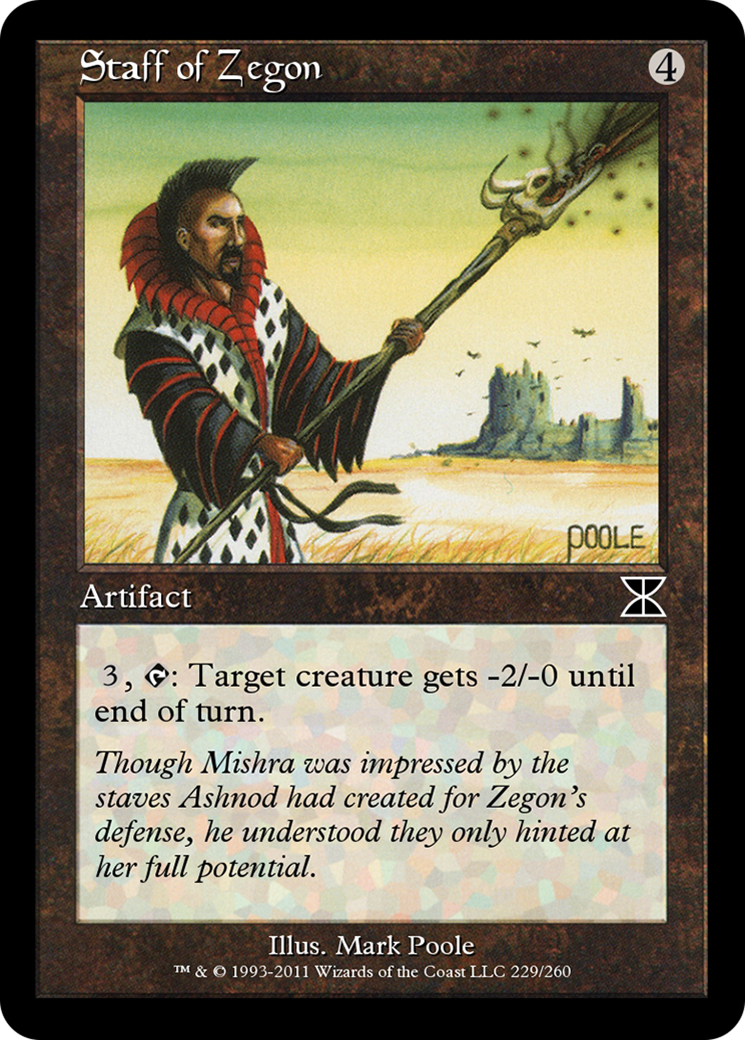 Staff of Zegon (ME4-229) [Masters Edition IV]