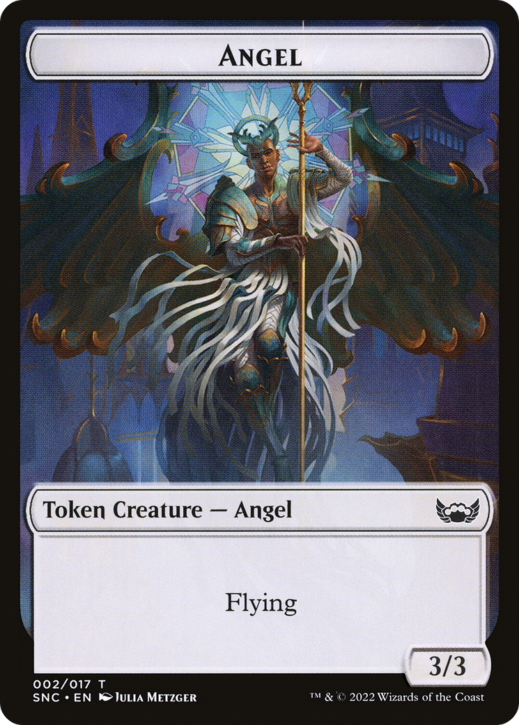 Angel (TSNC-002) [Streets of New Capenna Tokens]