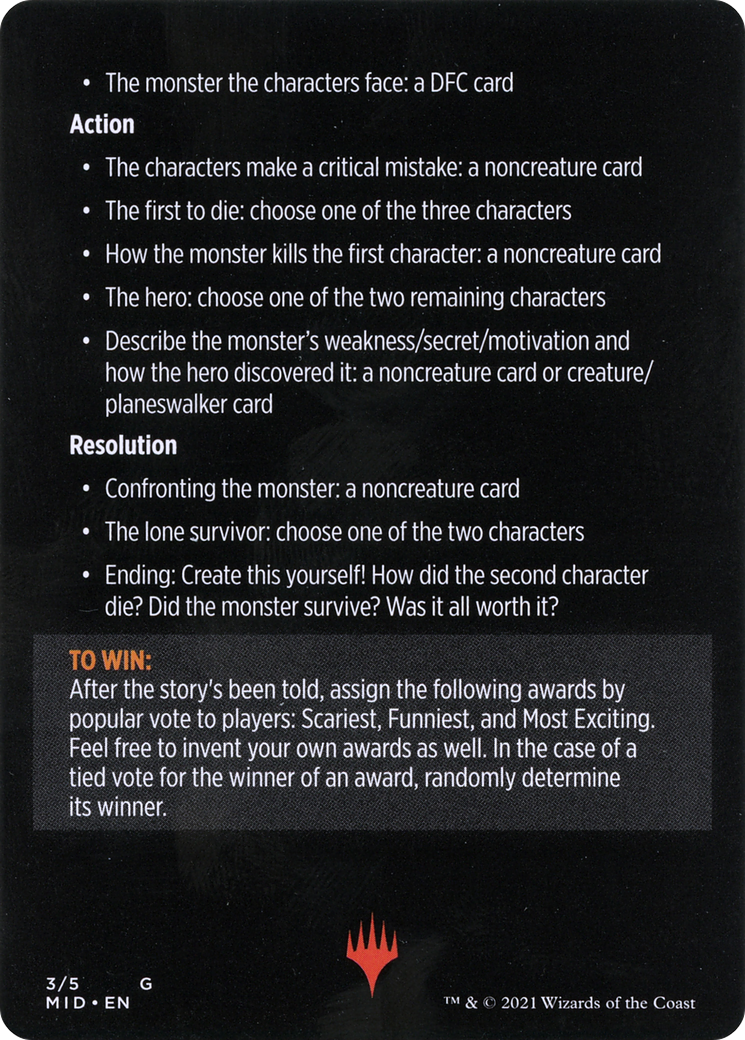 Into the Story: Horror Edition // Into the Story (cont'd) (MMID-003) [Innistrad: Midnight Hunt Minigames] Foil