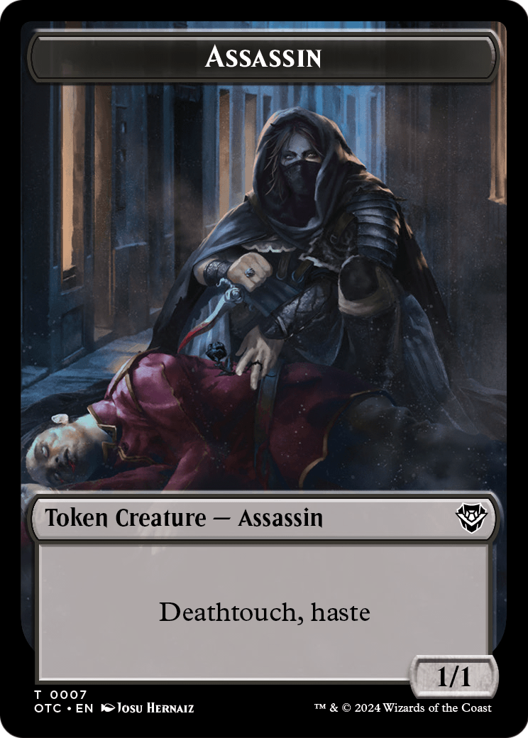 Assassin (TOTC-007) [Outlaws of Thunder Junction Commander Tokens] Foil
