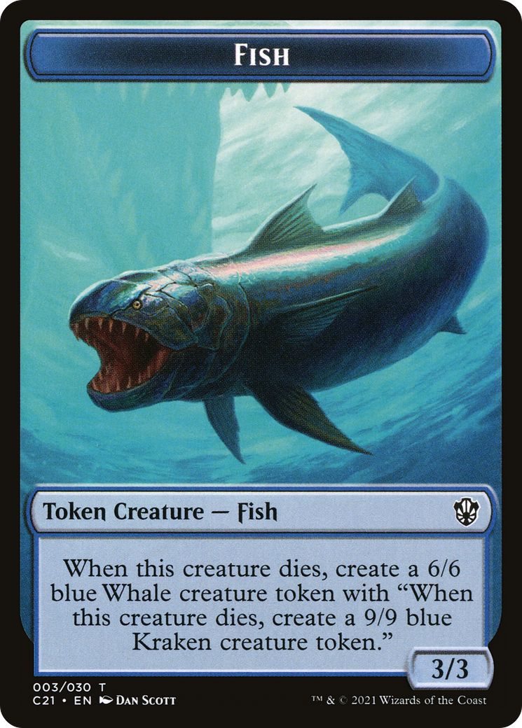 Fish (TC21-003) [Commander 2021 Tokens]