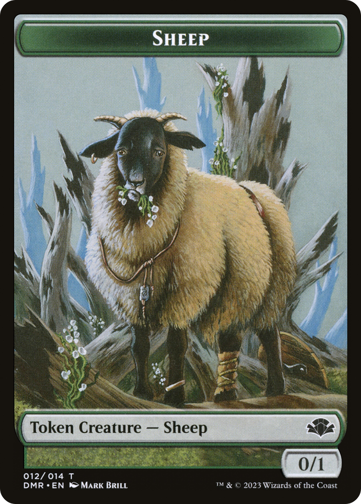 Sheep (TDMR-012) [Dominaria Remastered Tokens] Foil